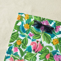 Hübsches, farbenfrohes Sommerblumenmuster grün ros