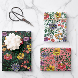 Hübsches, farbiges Muster  Geschenkpapier Set