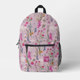 Hübsches, farbiges Muster Lila Bedruckter Rucksack