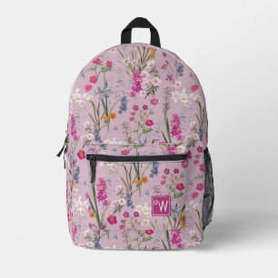 Hübsches, farbiges Muster Lila Bedruckter Rucksack