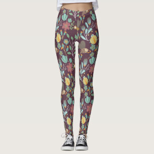 Hübsches Federmuster Leggings