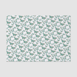 Hübsches Floral Butterfly-Muster Seidenpapier