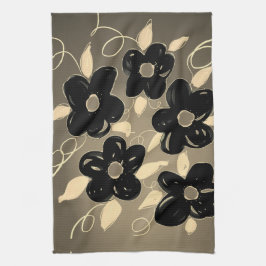 Hübsches Flower Print Tee Handtuch