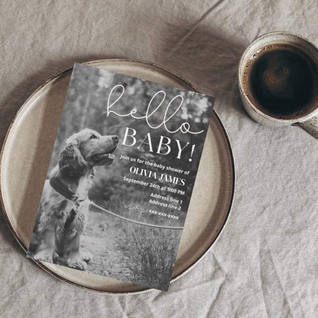 Hübsches Foto-Babydusche Einladung (Von Creator hochgeladen)