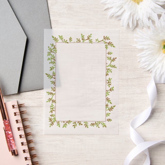 Hübsches Foto oder Textrahmen für Wasserfarben (Hochzeit)