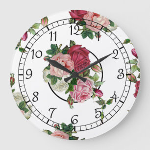 Hübsches französisches Flair Große Wanduhr