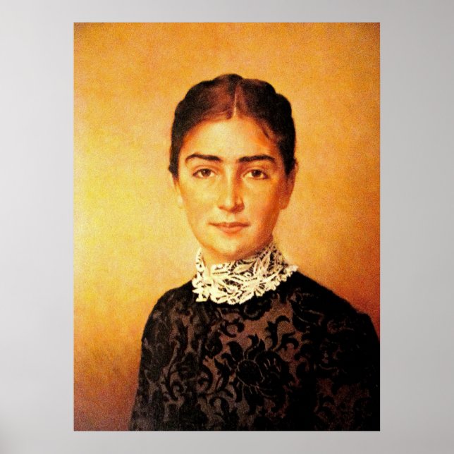 Hübsches Frauenportrait Poster (Vorne)