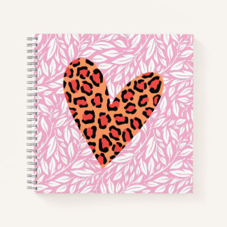 Hübsches, freudiges Hintergrund Pinky botanisches Notizbuch