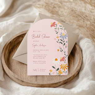 Hübsches Frühlingsfloral Brautparty Einladung