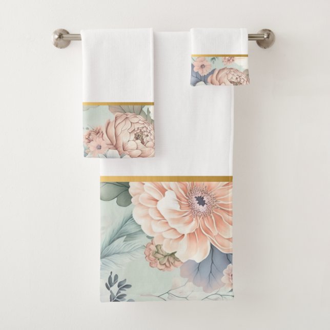 HÜBSCHES FRÜHSTÜCK BLUE BADEZIMMER TOWEL SET (Insitu)