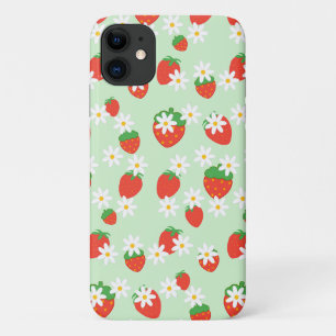Hübsches Gänseblümchen-Erdbeer-Weihnachtsmuster  Case-Mate iPhone Hülle