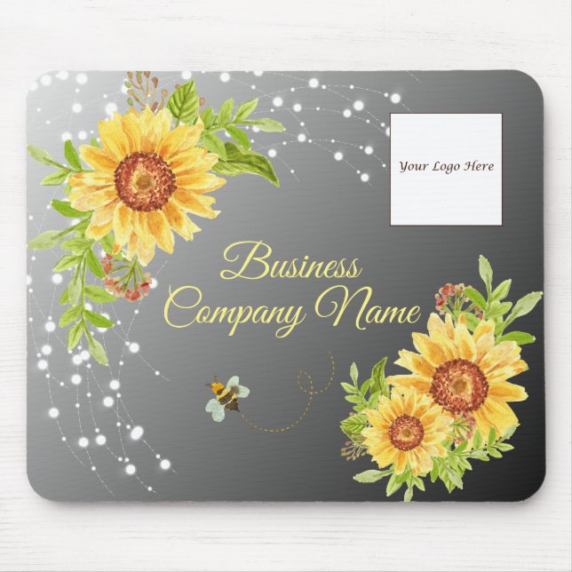 Hübsches Gelbblütengeschäft Mousepad (Vorne)