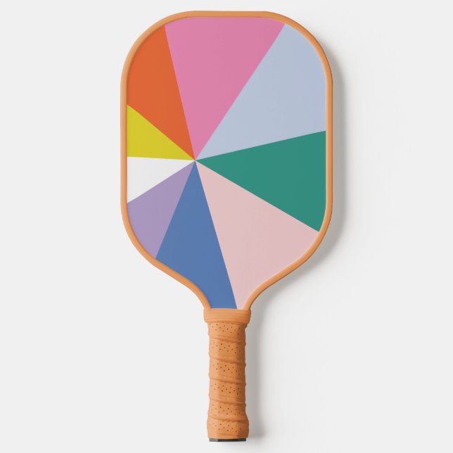 Hübsches geometrisches und Niedlich gestreiftes Pi Pickleball Schläger (Vorderseite)