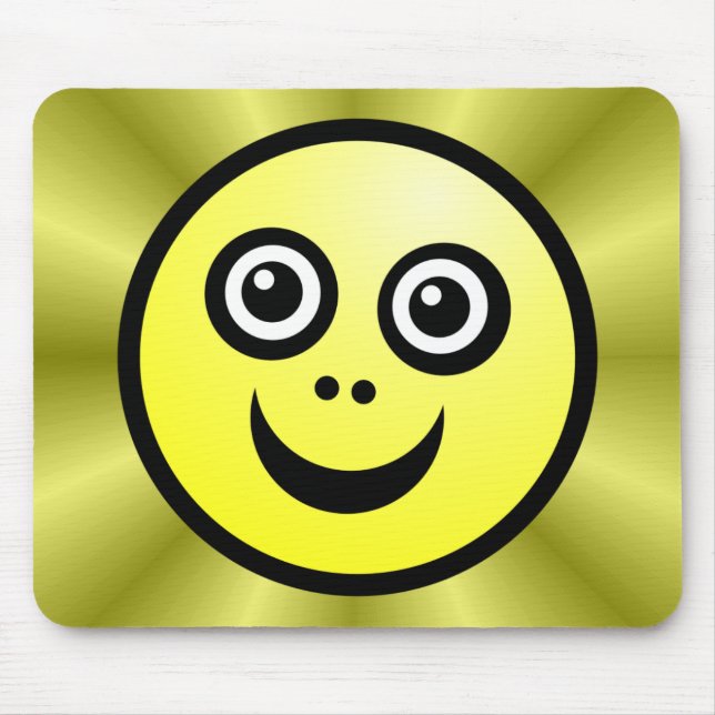 Hübsches Gesicht (Farbe ich) - Gelb - v2 Mousepad (Vorne)