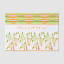 Hübsches Gewebe personalisieren Happy Birthday Seidenpapier