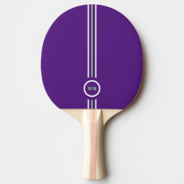 Hübsches Green und Lila Ping Pong Paddle Tischtennis Schläger