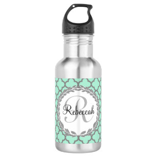 Hübsches Grünes und Graues Karton Trinkflasche