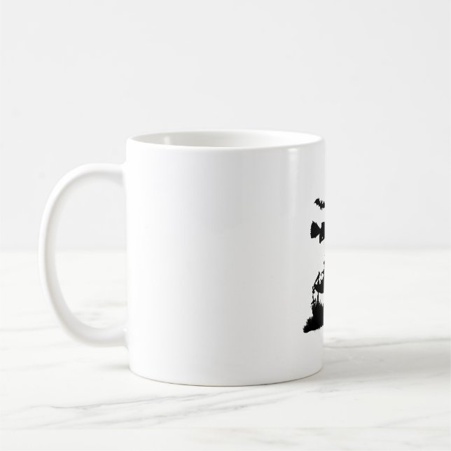 Hübsches Halbwunder-Design mit Schaukel Kaffeetasse (Links)