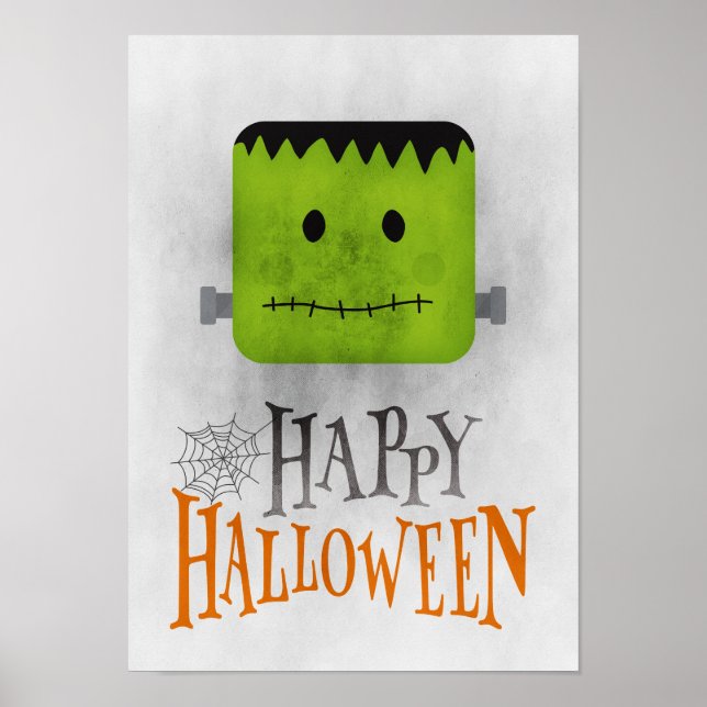 Hübsches Halloween-Dekor - Grunge Poster (Vorne)