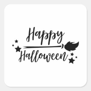 Hübsches Halloween-Geschenk - glückliches Hallow Quadratischer Aufkleber