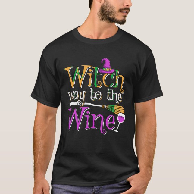 Hübsches Halloween Wine Wine Wine T-Shirt (Vorderseite)