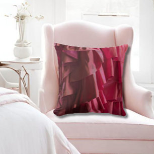 Hübsches, heiß rosa Seidenraupen-Muster-Kissen Kissen