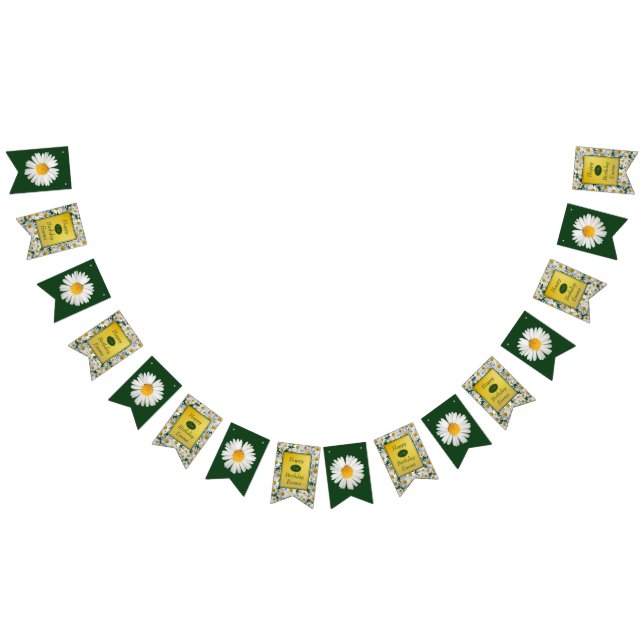 Hübsches helles Gänseblümchen irgendein Wimpelkette (Alle)