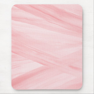Hübsches hellrosa Abstraktes Pinselstrichmuster Mousepad
