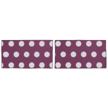 Hübsches Herbst-Lila Weißpolka-Punktmuster