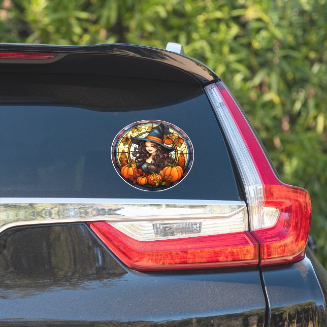 Hübsches Herbstglas Aufkleber (Auto Seite)