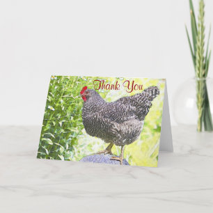 Hübsches Hühnchen Dankeschön Karte