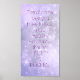 Hübsches inspirierendes Zitat-Poster Poster
