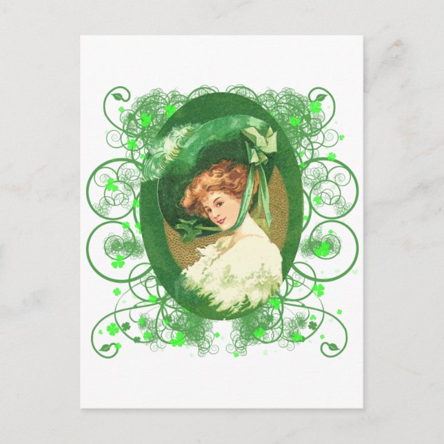Hübsches irisches Design Postkarte (Vorderseite)