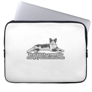 Hübsches Katzenmem für Kätzchenliebhaber & Katzenb Laptopschutzhülle