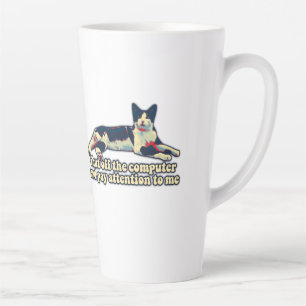 Hübsches Katzenmeme für Katzenfreunde und Liebhabe Milchtasse