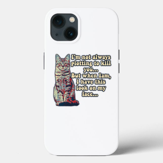 Hübsches Katzenmeme für Katzenliebhaber und Besitz Case-Mate iPhone Hülle (Rückseite)