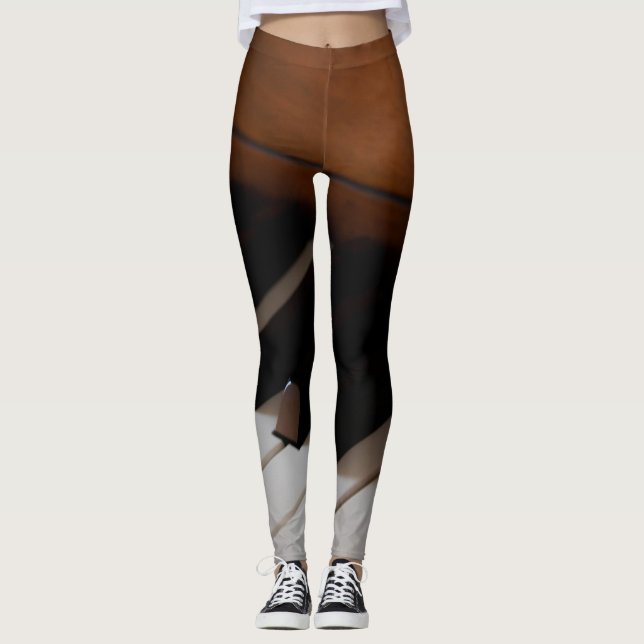Hübsches Klavier Leggings (Vorderseite)