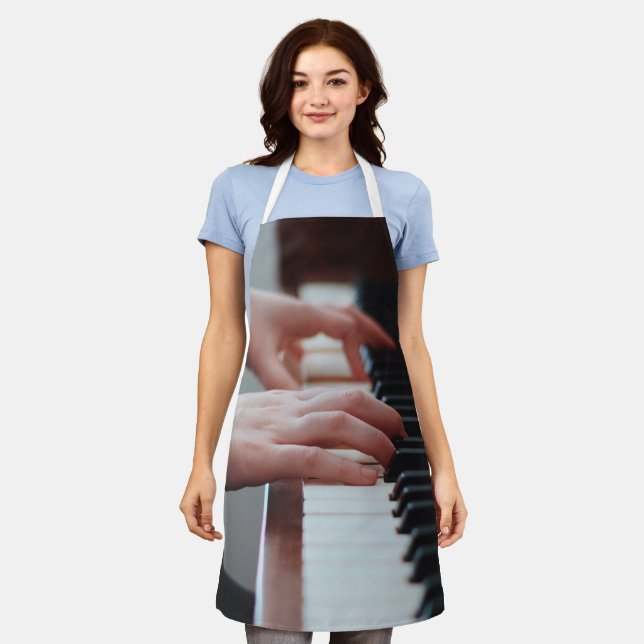 Hübsches Klavierdesign Schürze (Getragen)