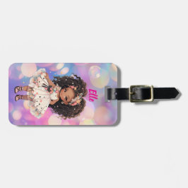 Hübsches kleines Mädchen Gepäckanhänger