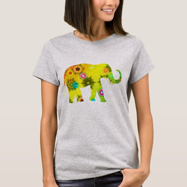 Hübsches Künstlerisches ElefantenShirt T-Shirt (Vorderseite)