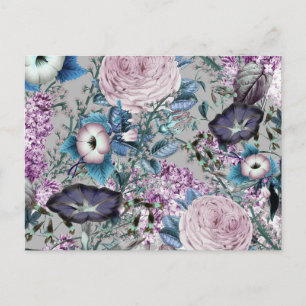 Hübsches Lavendelmuster Postkarte