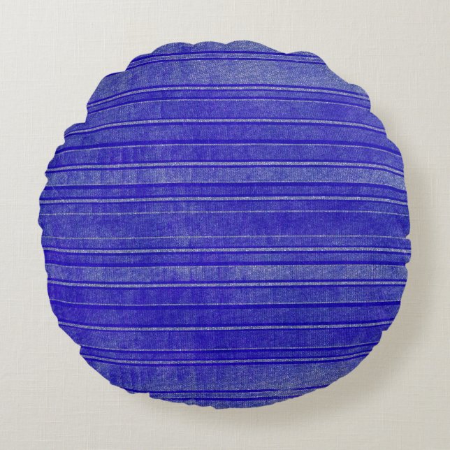 Hübsches Lila, gestörtes Wasserfarbmuster Rundes Kissen (Vorderseite)