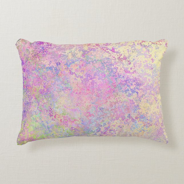Hübsches lila Gold und rosa Textur Dekokissen (Vorderseite)