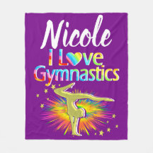 HÜBSCHES LILA I LIEBE GYMNASTICS-DESIGN