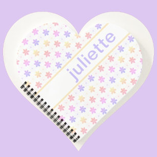 HÜBSCHES LILA PINK-BLEIBEN KLEINE BLUME-MUSTER NOTIZBUCH
