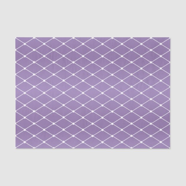 Hübsches Lila und Diamant-Muster Seidenpapier (Vorderseite)