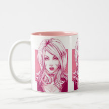 Hübsches Mädchen-Gesicht - Rosa