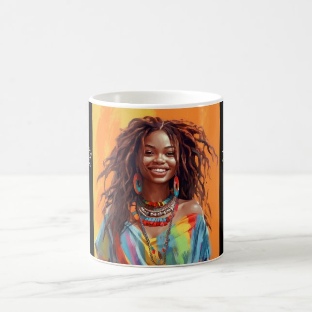 Hübsches Mädchen Guten Morgen Schöne Tasse (Mittel)