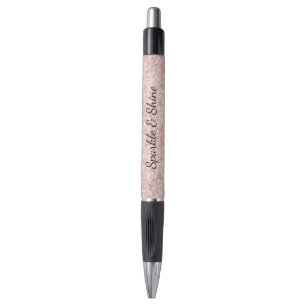 Hübsches Mädchen-Rosa-Blush-Glitter Kugelschreiber