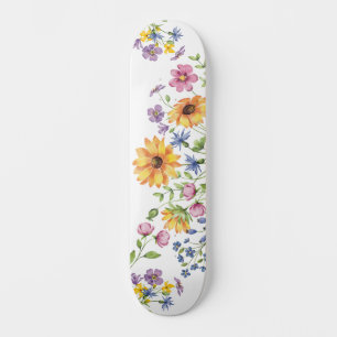 Hübsches Mädchen-Wildblumen-Skateboard Skateboard